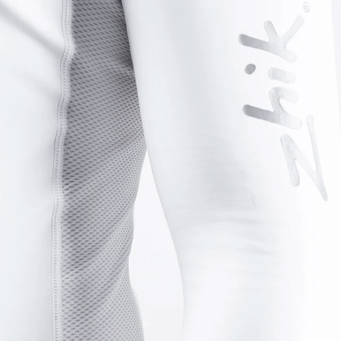 2024 Zhik Hombres Eco UPF50+ Lycra De Manga Larga Spandex DTP-0063 - White